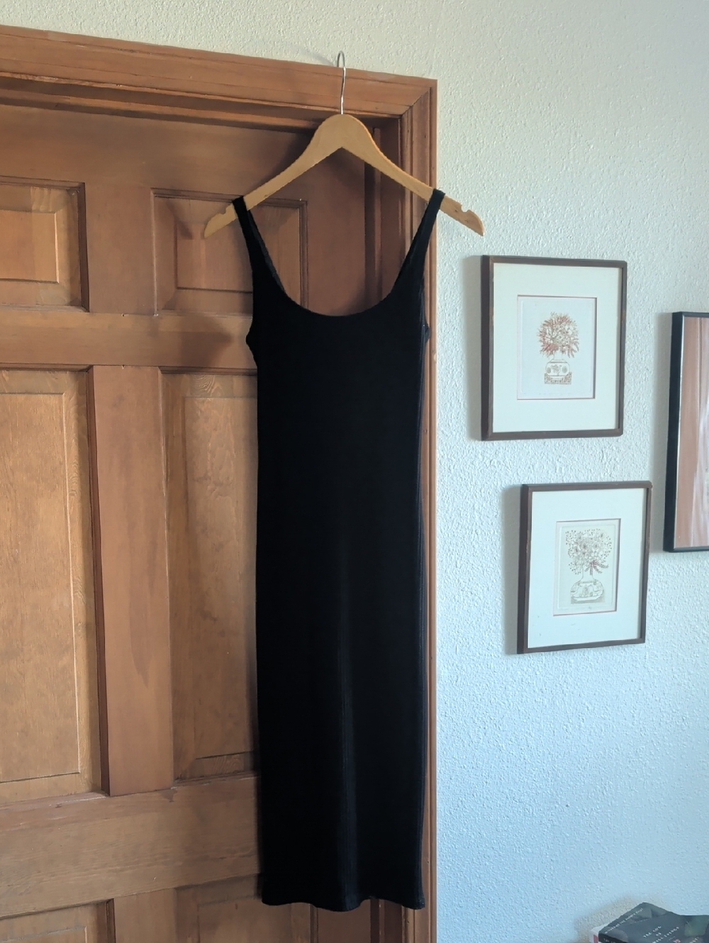 Urban Outfitters Classic Black Slip Dress - Women's Minimalist Tank Style